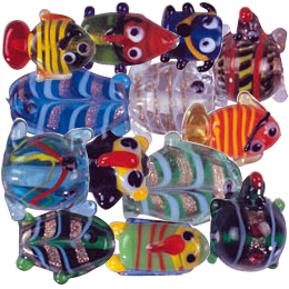 Lampworked Glass Sea Figurines Beads
