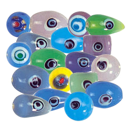 Lampworked Evil Eye Beads
