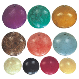 Resin Casted Round Pendants
