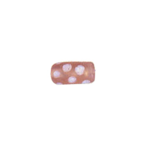 Dotted Candy Frosted Glass Beads 4093
