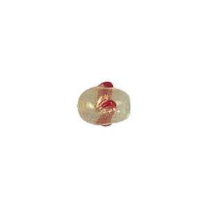 Twisted Gold band Lampworked Glass Beads 6191