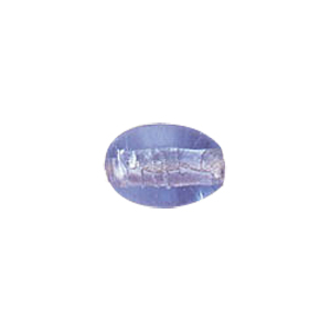Silver foiled Glass Beads 6610
