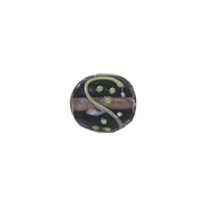 Stringer Lampworked Round Glass Beads 14376